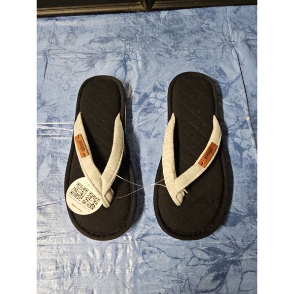 ofoot Women's Cotton Thong House Slippers,Thick‎ Memory Foam XL 10.5-11.5 - Picture 1 of 12